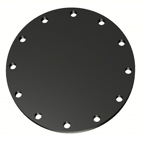 Zoro Select Blind Flange, Carbon Steel FL6RB8