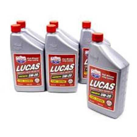 Lucas Oil 10082 1 qt. SAE 5W-20 Synthetic Motor Oil - Case of 6 LU374917