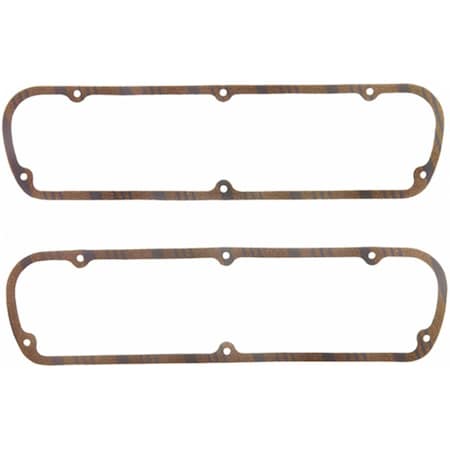 Fel-Pro 1645 0.31 in. CorkRubber with Steel Core Corklam Valve Cover Gasket for 19621987 Small Block 351W FEL1645