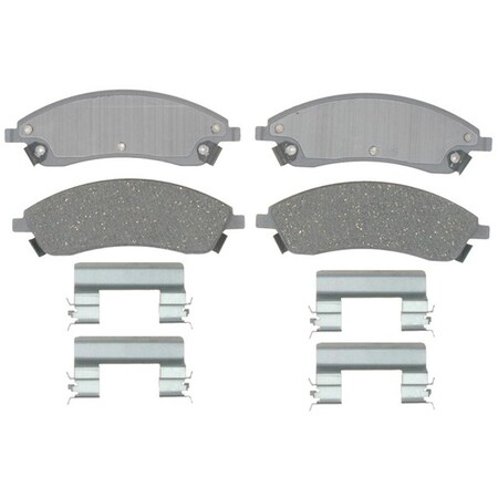 Acdelco PAD SET FRT DISC BRK, Disc Brake Pad Set, 14D1019ACH
