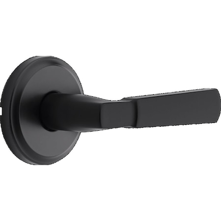Kwikset Perth Lever Passage Door Lock with 6AL Latch and RCS Strike Matte Black Finish 720PHL-514