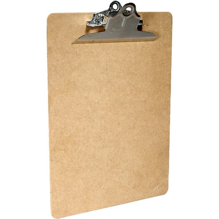 Saunders Mfg Saunders Recycled Hardboard Clipboard, Letter Size, 8-1/2" x 12", Brown 5612