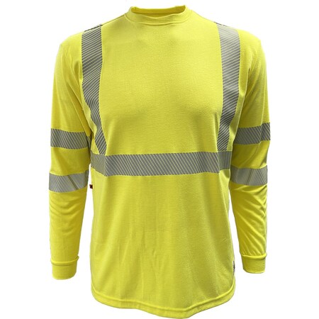 Reflective Apparel ANSI Type R Class 3 Dual-Certified AR/FR Long Sleeve T-Shirt, 16 cal/cm2 205FRGS-LM-2X