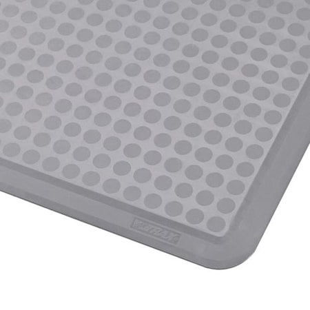 Notrax Antifatigue Mat, 3 ft L x 2 ft W, 1/2 in Thickness, Nitrile Rubber, Gray 526S0023GY