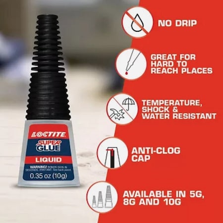 Loctite 0.18 Oz. Liquid Super Glue with Longneck Bottle 230992