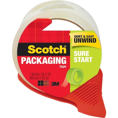 Scotch Packaging Tape, Clear 3450S-RD