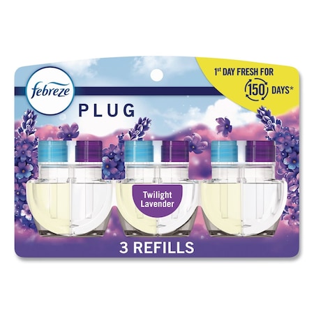 Febreze PLUG Air Freshener Refills, Twilight Lavender, 0.87 oz, 3 Refills 54367