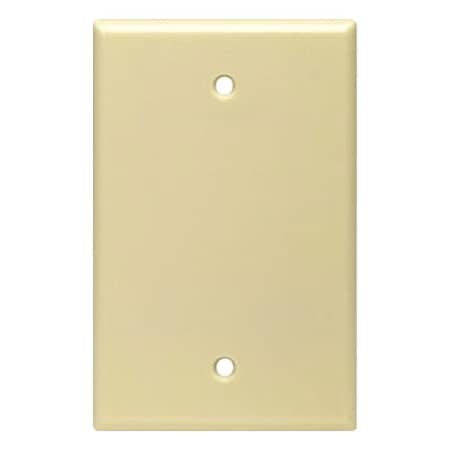 Leviton Wall Plate, Blank, Ivory, Nylon PJ13-I