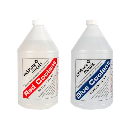 Weldcote Blue Coolant 1 Gallon 19 F / -7 C, 4PK BLUECOOLANT