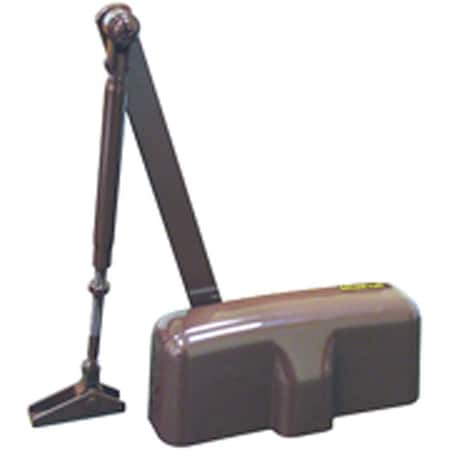 Prosource Door Closer, Non-Handed Hand, Automatic, Aluminum, Brown, 85 lb C101-BH-SA-BR