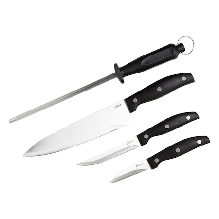 Oster Granger 4 Piece Stainless Steel Blade Cutlery Set in Black 75679.04