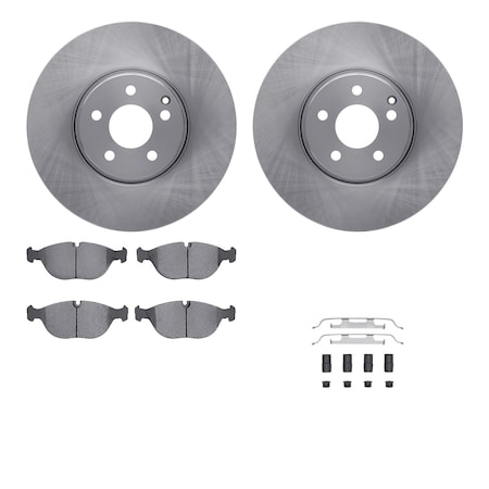 Dynamic Friction Co DFC Brake Rotor with 5000 Brake Pads and Hardware Kit 6512-63377