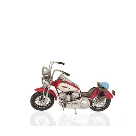 Homeroots Red Harley Davidson Motorcycle Sculpture 401173