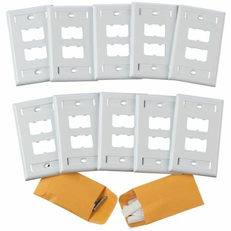 Panduit MINI COM 4-PORT CLASSIC FCPLT WITH PK10 CFPL4WH-X