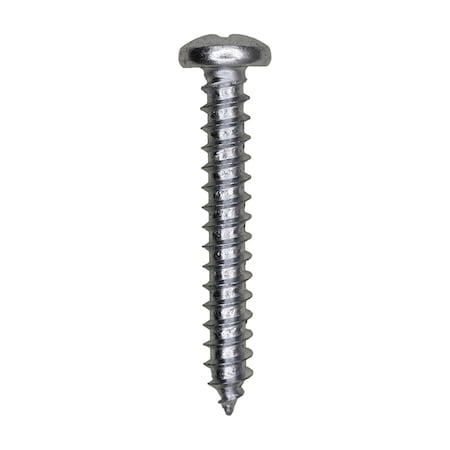 14 x 1in 3/4in Phillips Pan Head Tapping Screw Zinc, 100PK