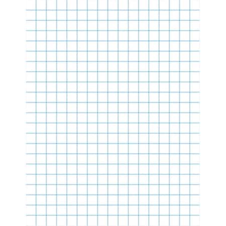 School Smart 3-Hole Punched Double Sided Punched Grid Paper With Chipboard Back- White 86667