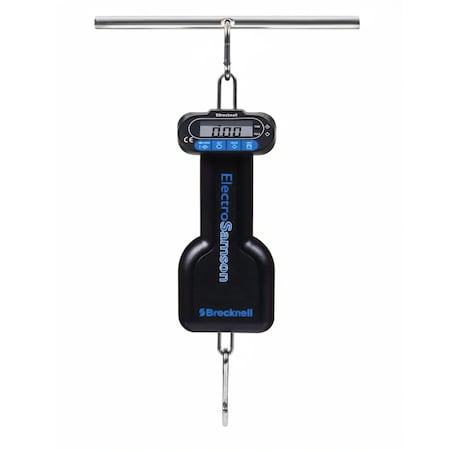 Brecknell ElectroSamson, 22 lb x 1/4 oz / 10 x 0.01 kg Digital hand-held scale w/Hold - Tare functions 816965007479