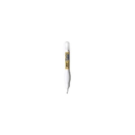 Bic Shake 'n Squeeze Correctable Pen, Needle Point Tip, 8 ml, White WOSQP11