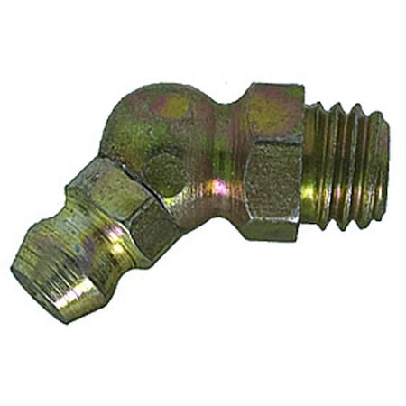 Auveco Grease Fitting M8-1.25 45 Degrees, 100PK 15141