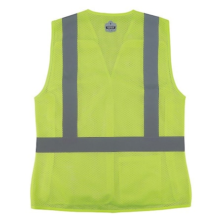 Ergodyne Hi-Vis Vest, XL, 29 " L, Lime 22445