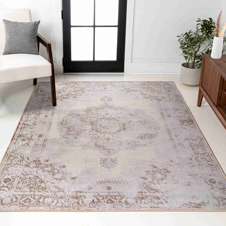 Jonathan Y Rosalia Cottage Medallion Brown/Cream 8 ft. x 10 ft. Area Rug MDP402A-8