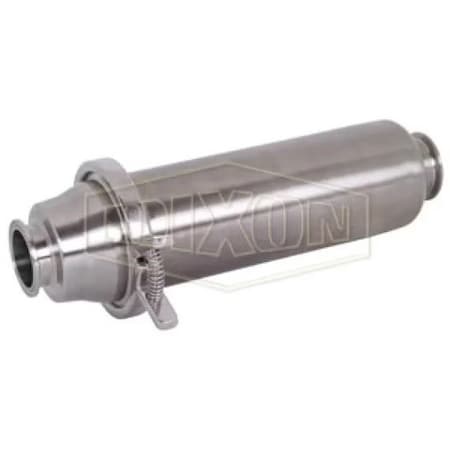 Dixon Short In-Line Strainer, 2 in, 316L SS, Domestic BSCCQ1-R200