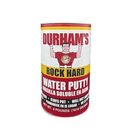 Durhams Rock Hard Water Putty, Natural Cream, lb Can 4