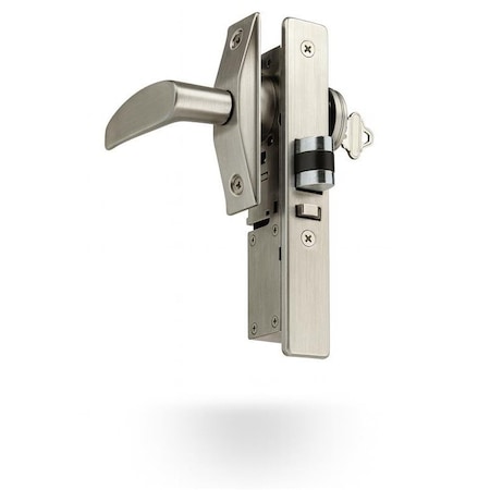 Global Door Controls 31/32 in. Aluminum Heavy Duty Deadlatch Function Mortise Lock TH1104-31/32-AL