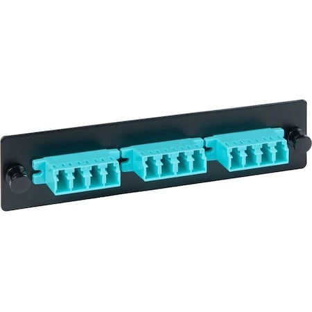 Icc LC-LC Fiber Optic LGX Adapter Panel ICFOPL16BG