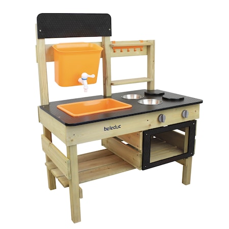 Beleduc By Playwell Outdoor Play Kitchen - Kiga Edition with Realistic Details B62031