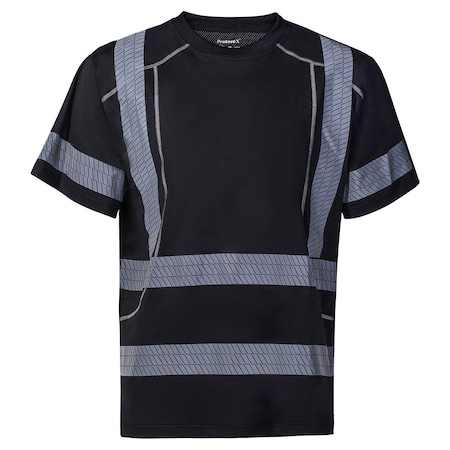 Protectx Long Sleeve T-Shirt, 92% Polyester, 8% Spandex, Black, L ST-ESM155-SS-BK-L-01