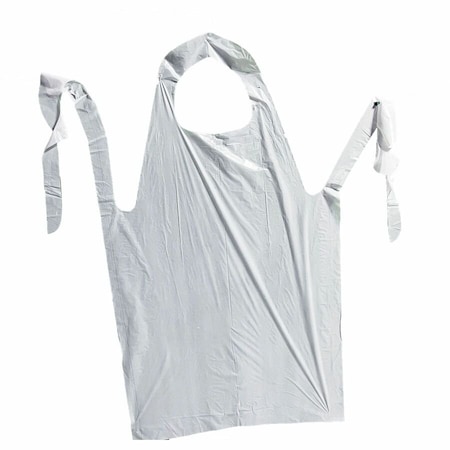 Impact Products Disposable Aprons, Polyethylene, 1 mil, 14", White, S, 1000 PK MDP-46W-S