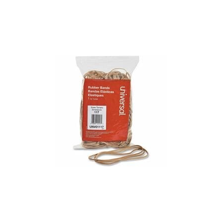 Universal Rubber Band, 7 In., Size 117, Beige, 210PK UNV01117
