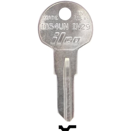 Ilco Nickel Plated File Cabinet Key IN29 / 1054UN, 10PK IAL9984800B