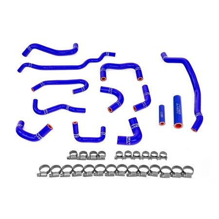 Hps Performance High Temp Reinforced Silicone Ancillary Coolant Hose Kit, Blue,  57-2131A-BLUE