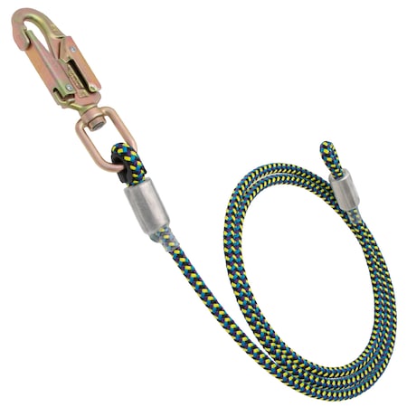 Rope Logic Stileo 1/2" x 12 ft. Wirecore Lanyard Flipline w/ Steel Swivel Snap 101158