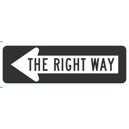 Lyle <--- The Right Way, 18x6, Non-Reflective, White G-11448-NA_18x6