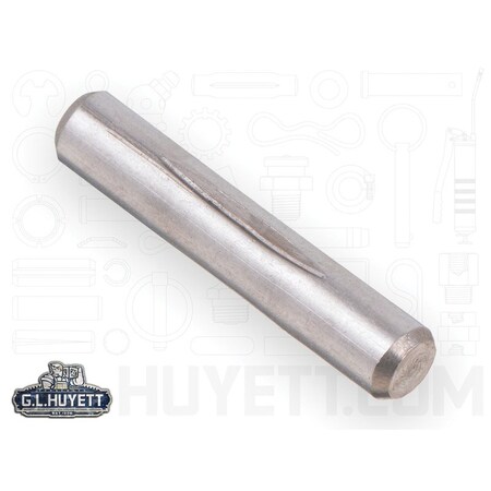 Huyett Type E Grooved Pin, 300 Stainless Steel, 0.219 in Dia x 0.217 in Small End Dia x 0.875 in Length GPS-0218-0875-E