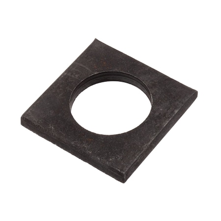 Zoro Select Square Washer, Fits Bolt Size M24 , Stainless Steel Black Oxide Finish Z8924SS-BX