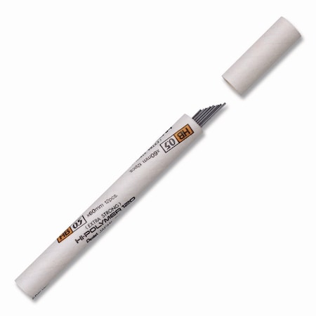 Pentel Premium Hi-Polymer Lead Refill, 0.5 mm, HB, 12PK C525-HB