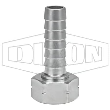 Dixon Long Shank Coupling, 3/4 x 5/8 in Nominal, Female Garden Hose Thread x Hose End Style, Domestic SLS547
