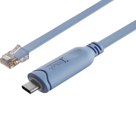 Sanoxy 6ft Cisco Console Cable USB-C to RJ45 8P8C Flat Serial Console Cable, Blue SANOXY-U3111-2206