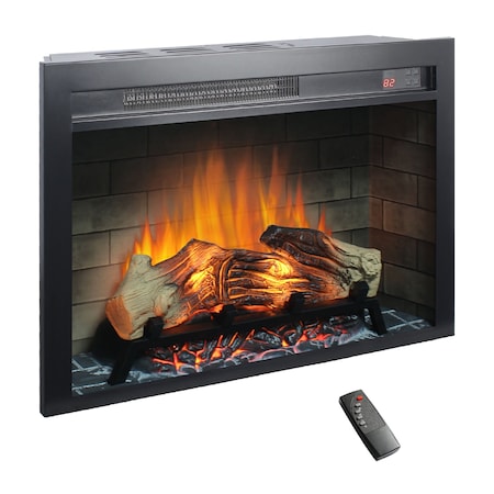 Edendirect 28 in. Ventless Electric Fireplace Insert Multicolored Flames ZR-W1769P193705