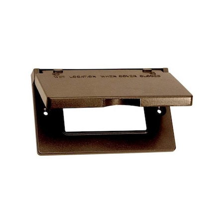 Sigma 14249BR Bronze 1 Gang Horizontal GFCI Cover 3460565