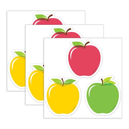 Creative Teaching Press Apple Time, Apples, 3'', Designer Cut-Outs, 36-Piece Set, 3PK 11059