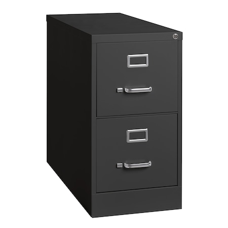 Hirsh 15 in W 2 Drawer Vertical File Cabinet, Charcoal, Letter 24065