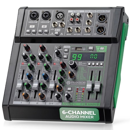 Pyle 6 Channel Audio Mixer PMX506