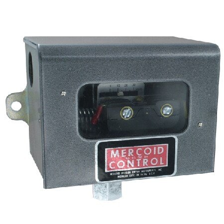 Dwyer Instruments Pressure Switch, Standard, SPDT, 1/4" FNPT, 1 to 30 psi Range, Steel AP-7021-153-37