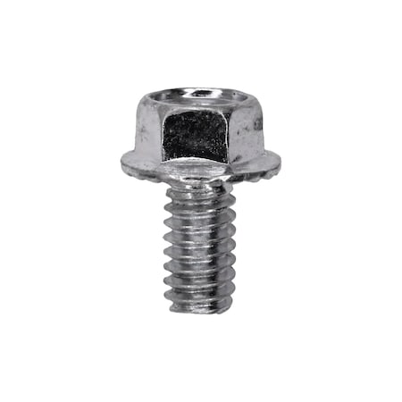 Auveco Drain Pan Bolt 1/4-20 x 1/2in Grade 5 Underhead Serrated Zinc, 25PK 24224