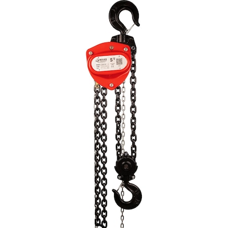Bison Lifting Equipment Five Ton Hand Chain Hoist with Overload Protection CH50-OL